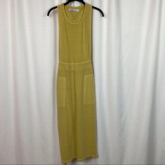 Free People Beach Light Yellow Sunrise Pinafore Jumper Sz.XS NWT - Picture 4 of 16